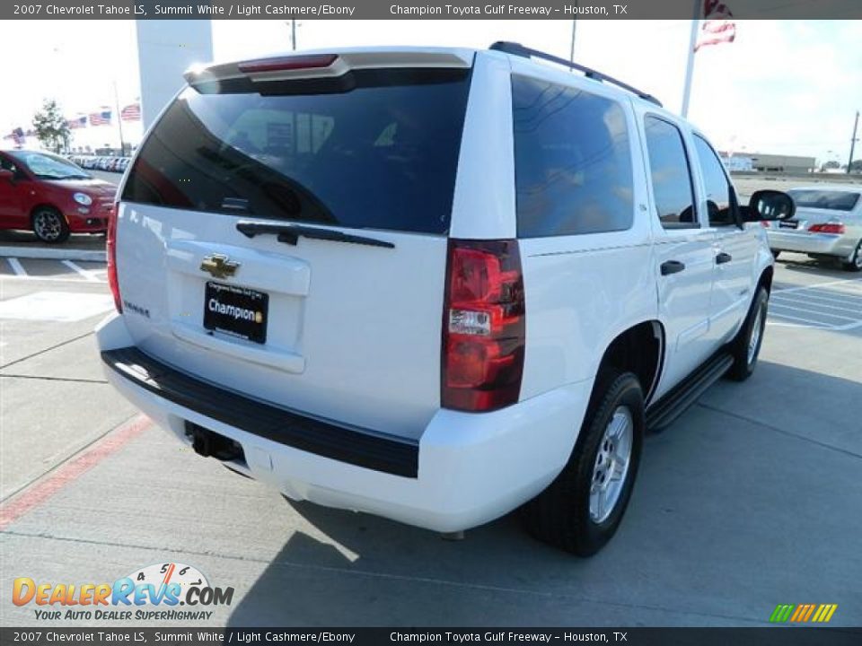 2007 Chevrolet Tahoe LS Summit White / Light Cashmere/Ebony Photo #3