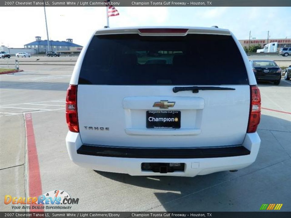 2007 Chevrolet Tahoe LS Summit White / Light Cashmere/Ebony Photo #4