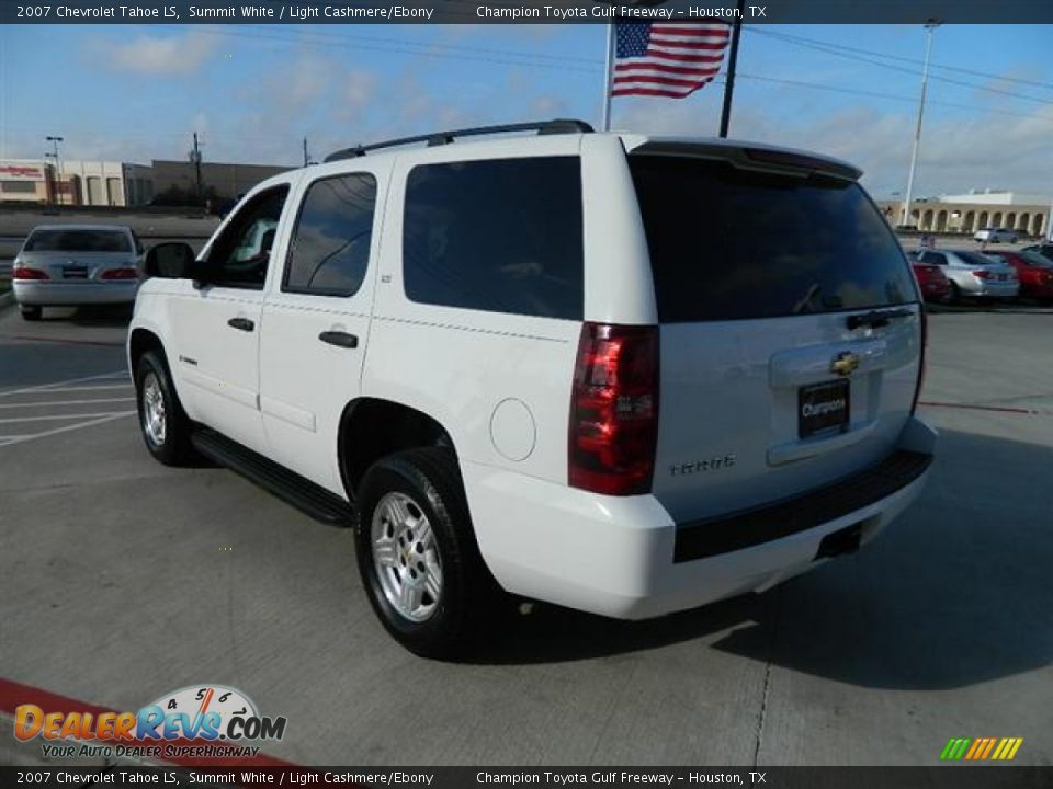 2007 Chevrolet Tahoe LS Summit White / Light Cashmere/Ebony Photo #5