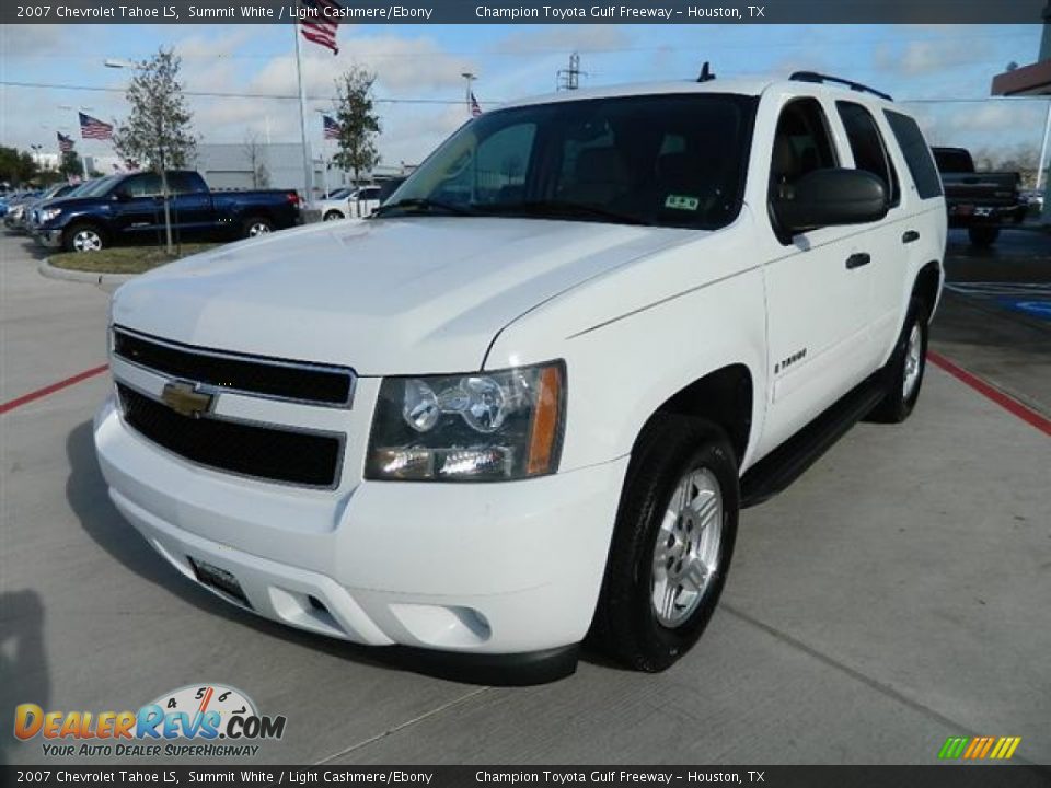 2007 Chevrolet Tahoe LS Summit White / Light Cashmere/Ebony Photo #7