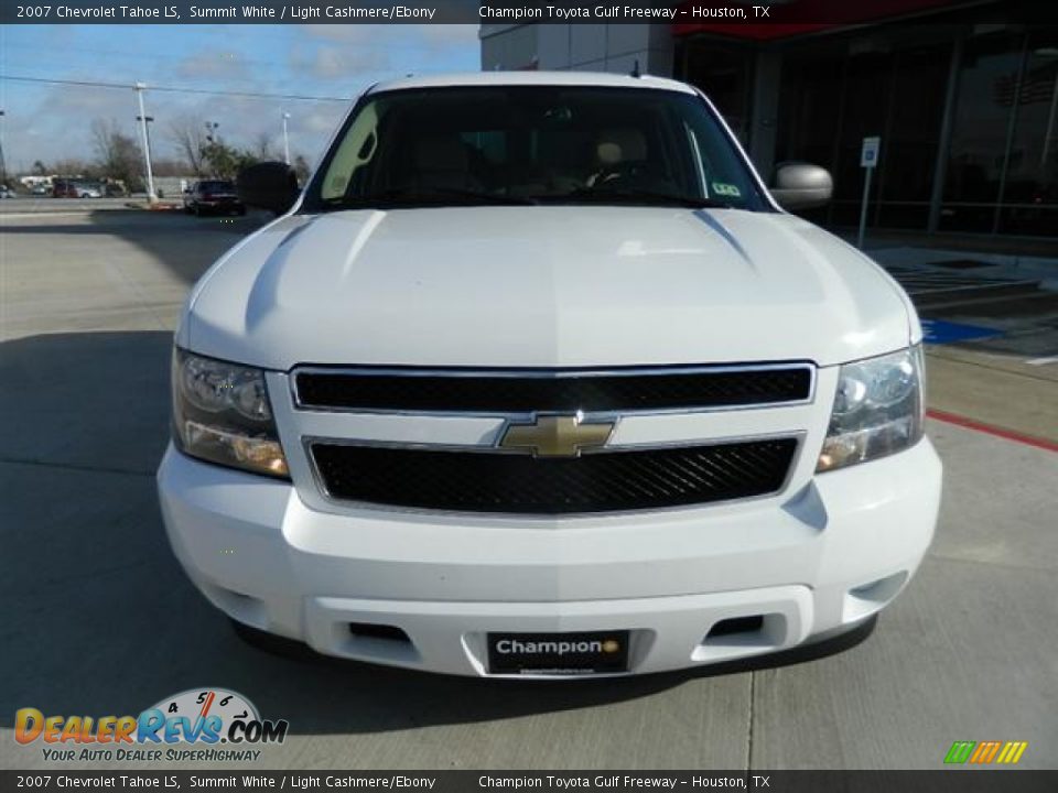 2007 Chevrolet Tahoe LS Summit White / Light Cashmere/Ebony Photo #8