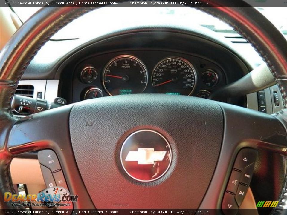 2007 Chevrolet Tahoe LS Summit White / Light Cashmere/Ebony Photo #22