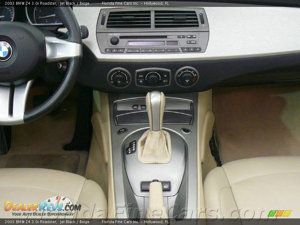 2003 BMW Z4 3.0i Roadster Jet Black / Beige Photo #17