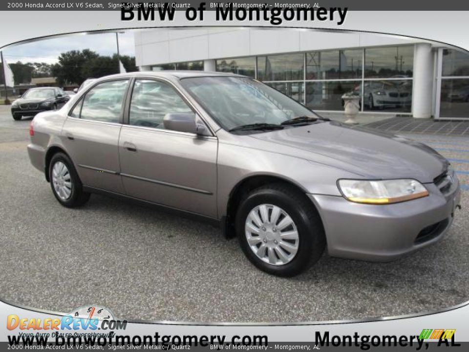 2000 Honda Accord LX V6 Sedan Signet Silver Metallic / Quartz Photo #1