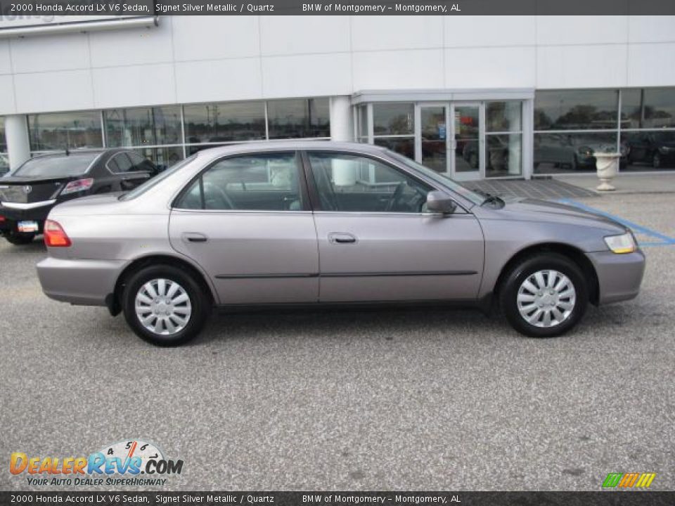 2000 Honda Accord LX V6 Sedan Signet Silver Metallic / Quartz Photo #2
