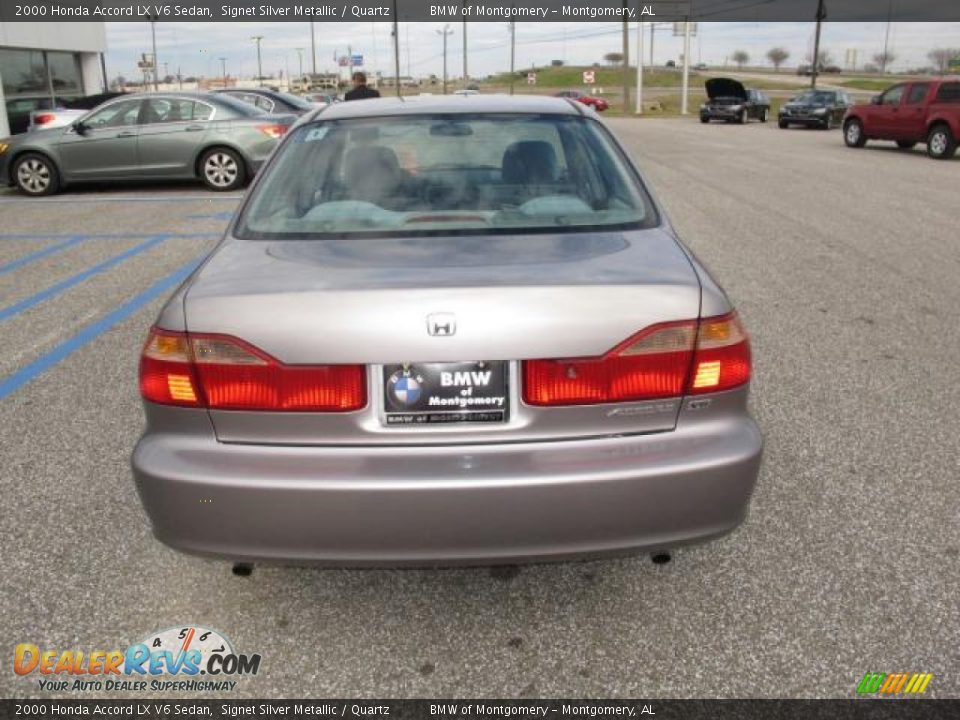 2000 Honda Accord LX V6 Sedan Signet Silver Metallic / Quartz Photo #5
