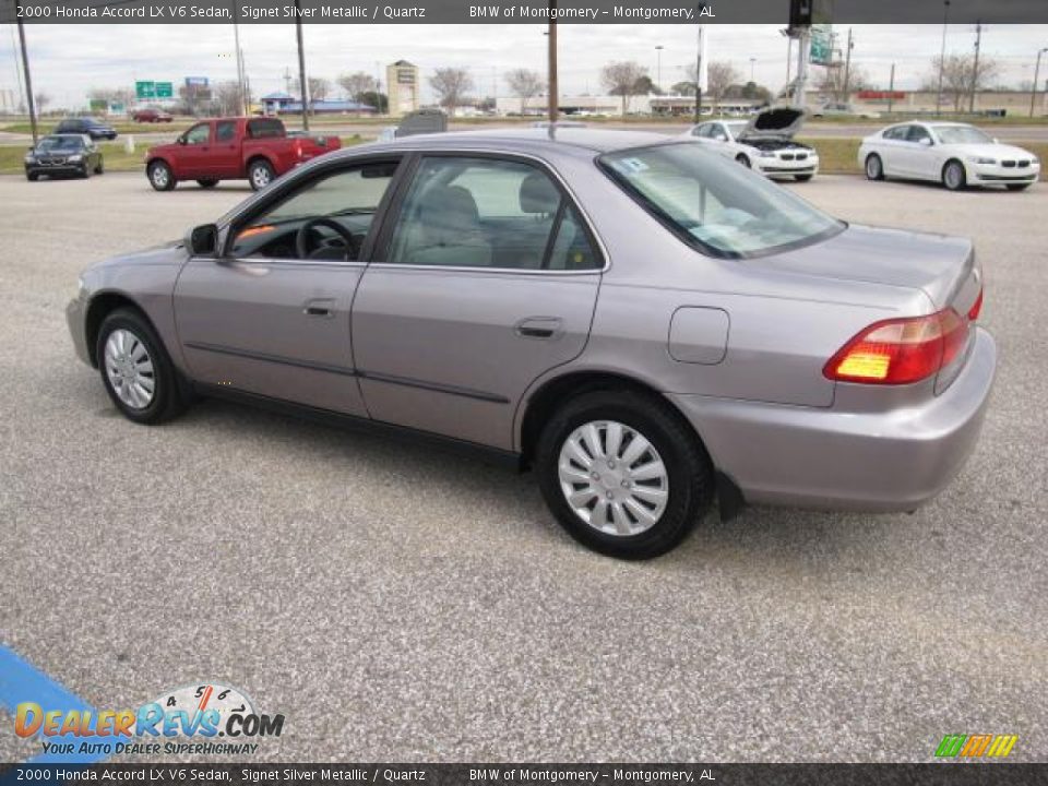 2000 Honda Accord LX V6 Sedan Signet Silver Metallic / Quartz Photo #6