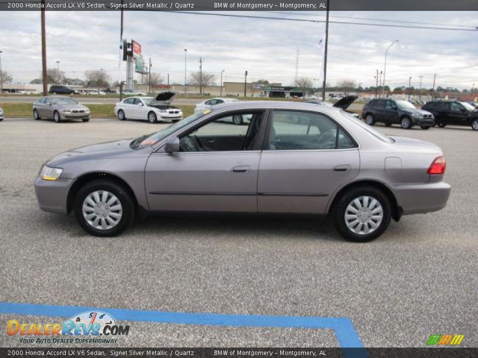 2000 Honda Accord LX V6 Sedan Signet Silver Metallic / Quartz Photo #7