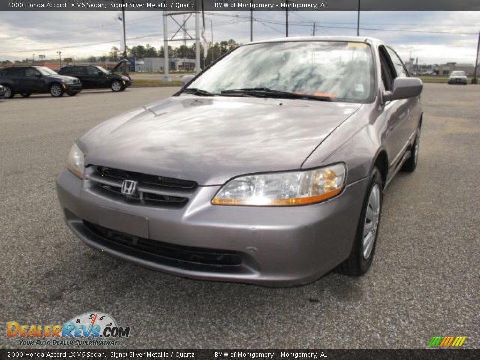2000 Honda Accord LX V6 Sedan Signet Silver Metallic / Quartz Photo #9