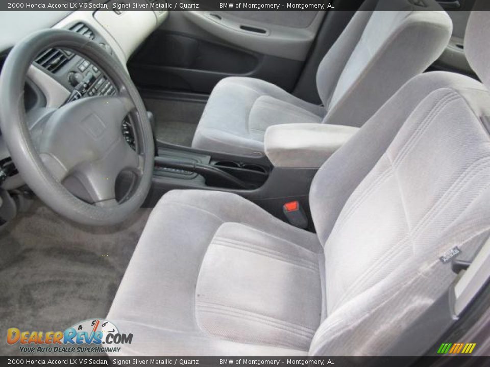 2000 Honda Accord LX V6 Sedan Signet Silver Metallic / Quartz Photo #17