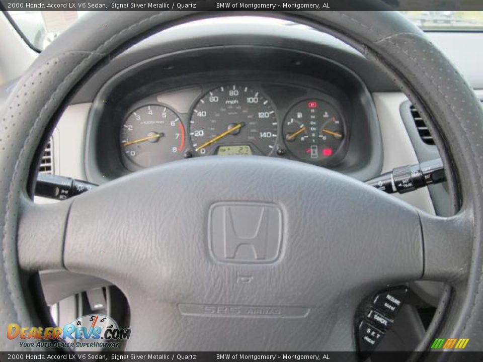 2000 Honda Accord LX V6 Sedan Signet Silver Metallic / Quartz Photo #26