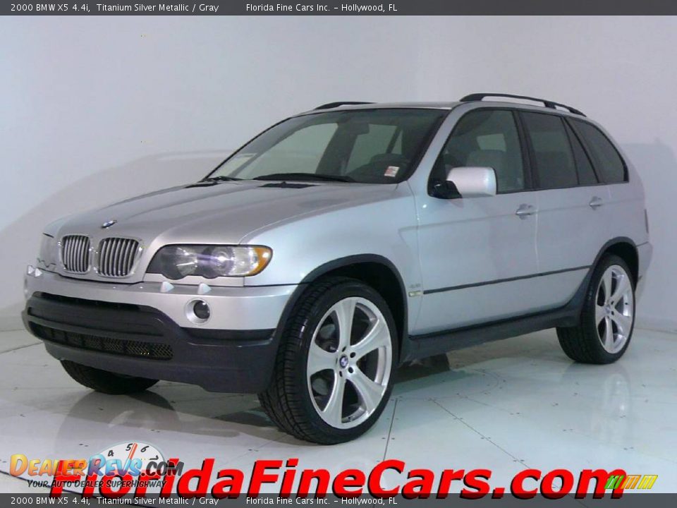 2000 BMW X5 4.4i Titanium Silver Metallic / Gray Photo #1