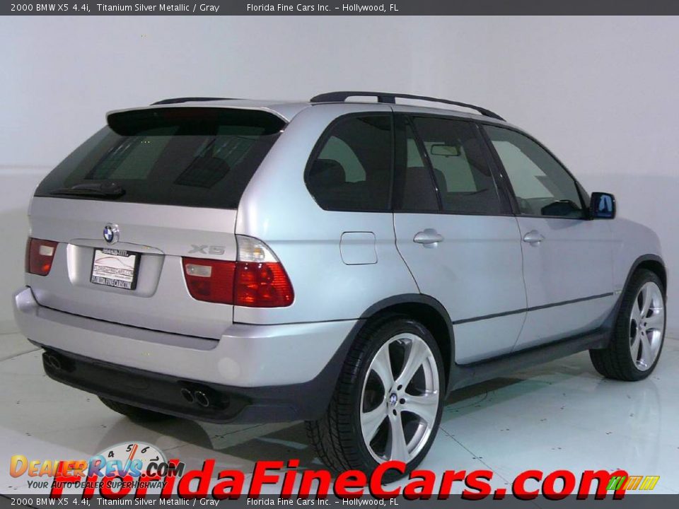 2000 BMW X5 4.4i Titanium Silver Metallic / Gray Photo #2