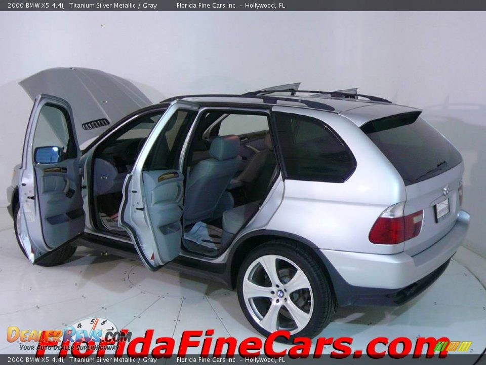 2000 BMW X5 4.4i Titanium Silver Metallic / Gray Photo #6