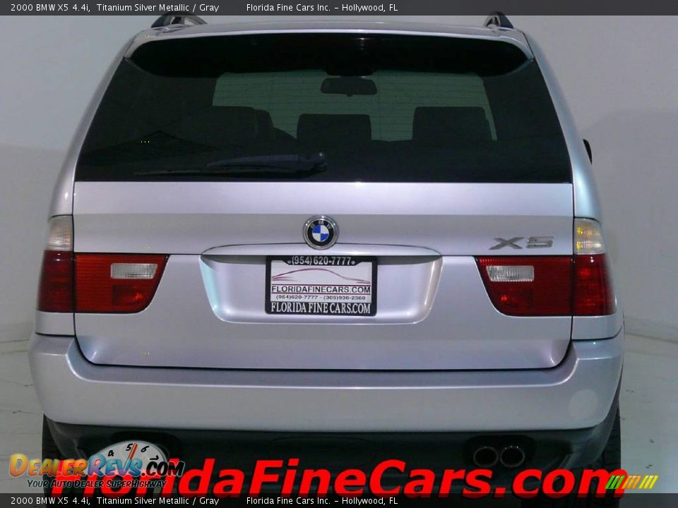 2000 BMW X5 4.4i Titanium Silver Metallic / Gray Photo #8