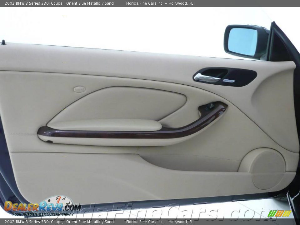 2002 BMW 3 Series 330i Coupe Orient Blue Metallic / Sand Photo #11