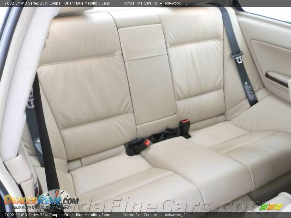 2002 BMW 3 Series 330i Coupe Orient Blue Metallic / Sand Photo #14
