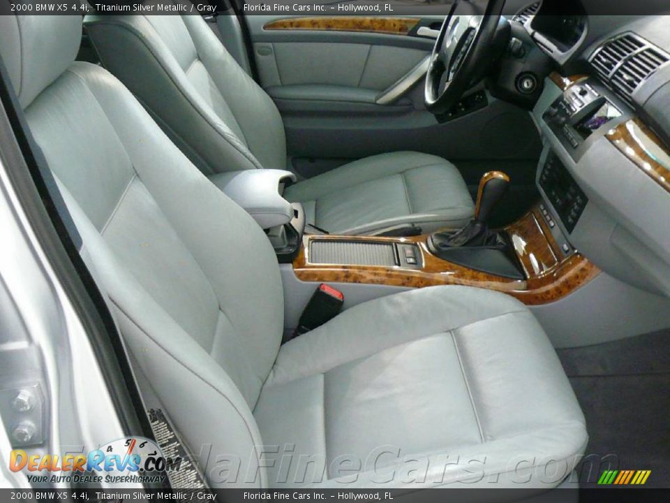 2000 BMW X5 4.4i Titanium Silver Metallic / Gray Photo #13