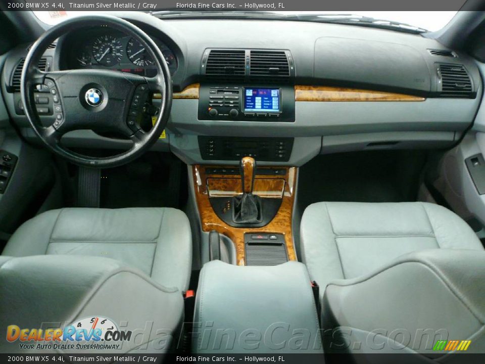 2000 BMW X5 4.4i Titanium Silver Metallic / Gray Photo #15