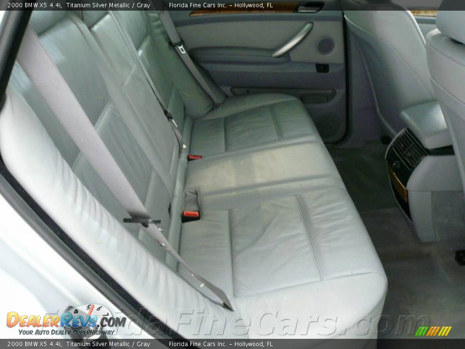 2000 BMW X5 4.4i Titanium Silver Metallic / Gray Photo #18