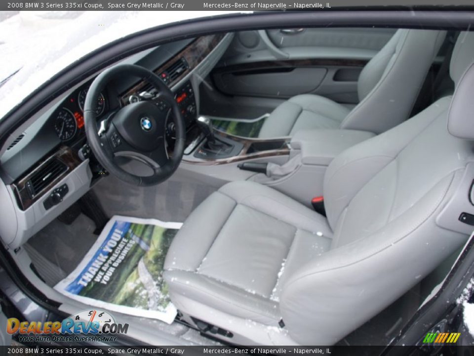 2008 BMW 3 Series 335xi Coupe Space Grey Metallic / Gray Photo #10