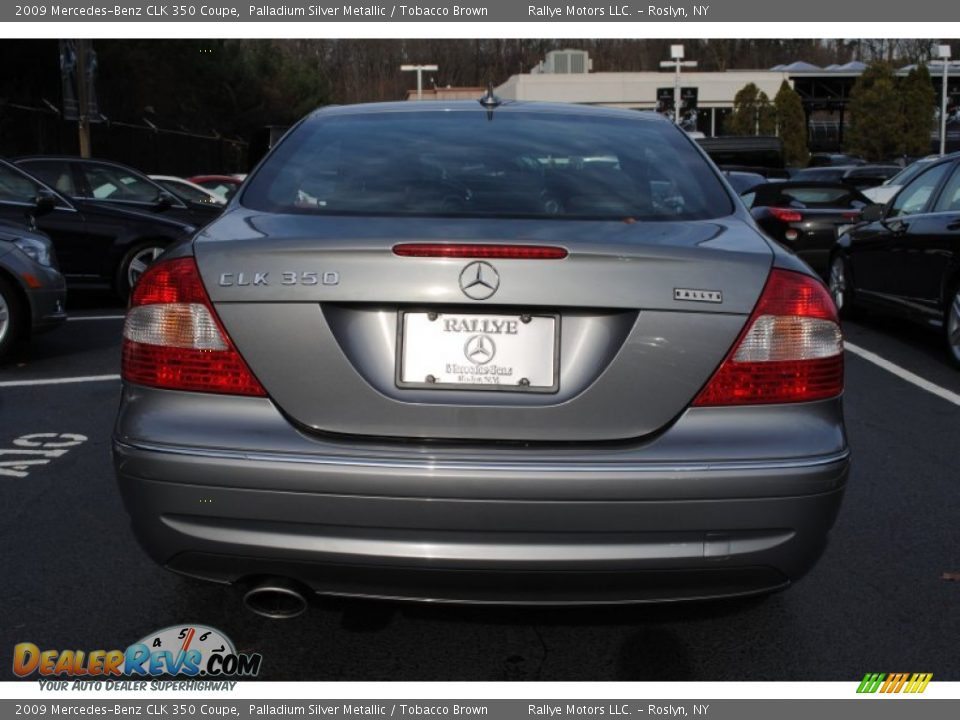 2009 Mercedes-Benz CLK 350 Coupe Palladium Silver Metallic / Tobacco Brown Photo #5