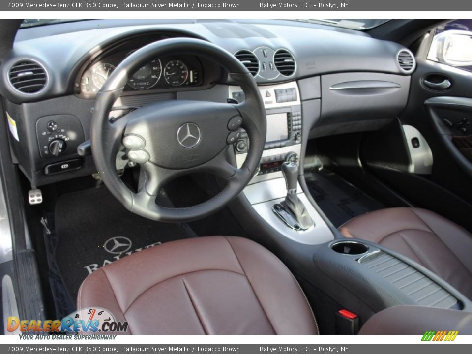 Tobacco Brown Interior - 2009 Mercedes-Benz CLK 350 Coupe Photo #14