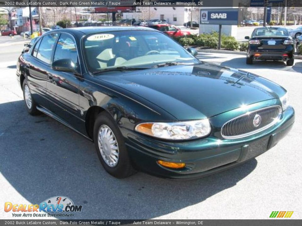 2002 Buick LeSabre Custom Dark Polo Green Metallic / Taupe Photo #1