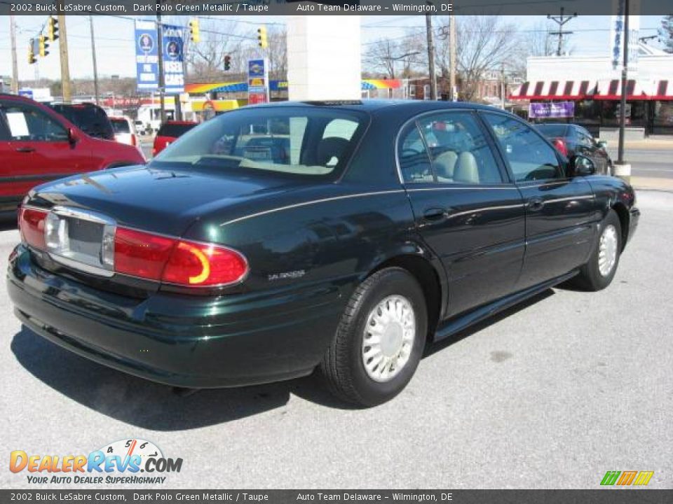 2002 Buick LeSabre Custom Dark Polo Green Metallic / Taupe Photo #2