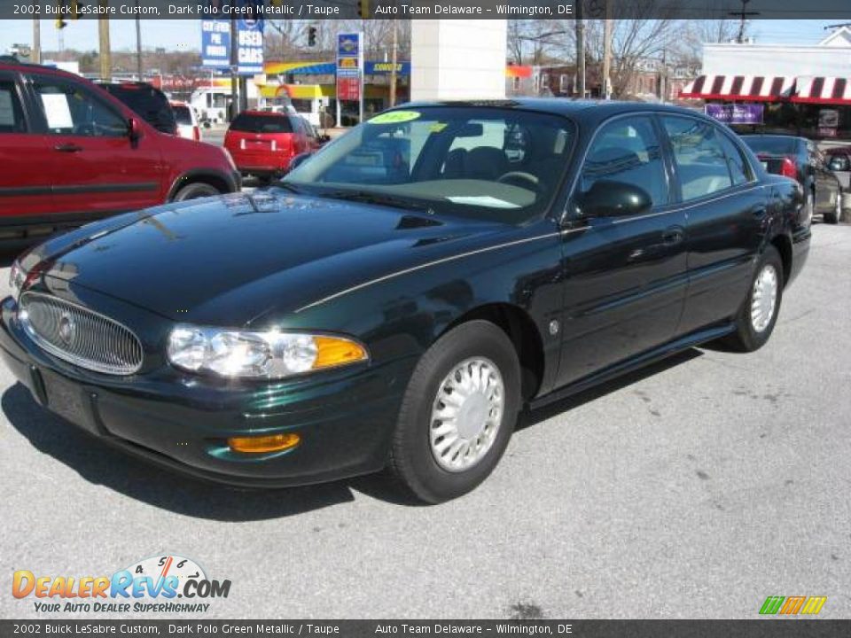 2002 Buick LeSabre Custom Dark Polo Green Metallic / Taupe Photo #6