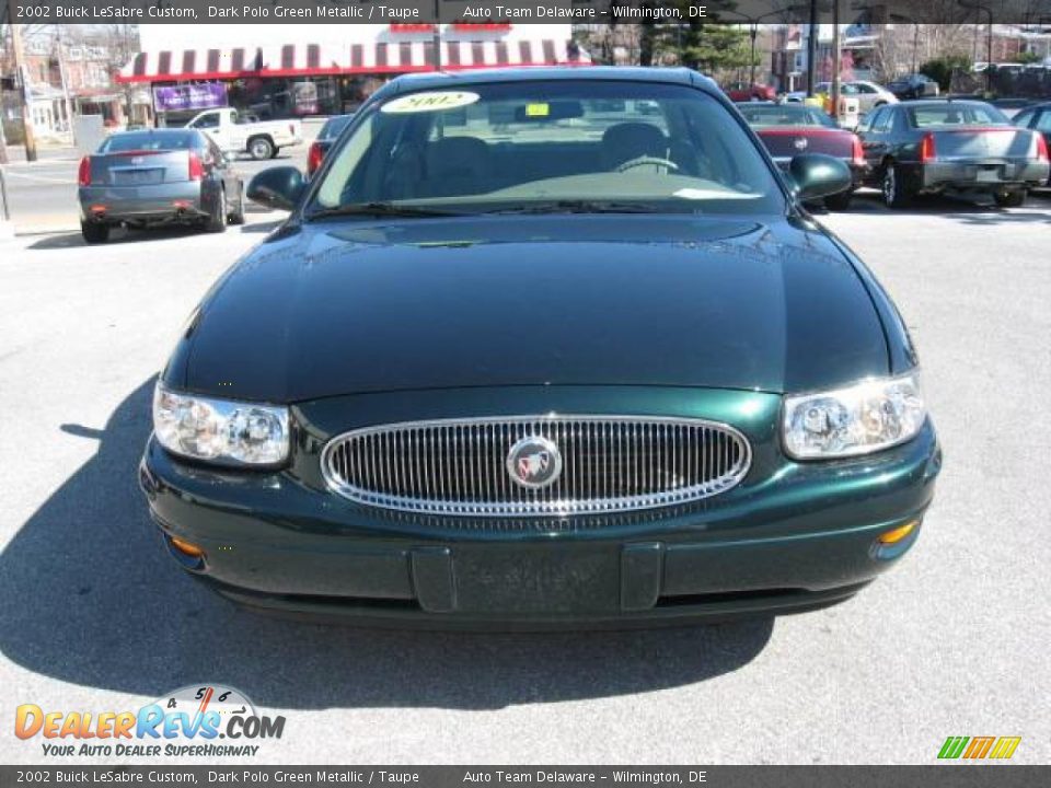 2002 Buick LeSabre Custom Dark Polo Green Metallic / Taupe Photo #7
