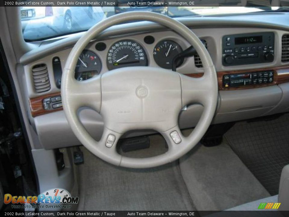 2002 Buick LeSabre Custom Dark Polo Green Metallic / Taupe Photo #9
