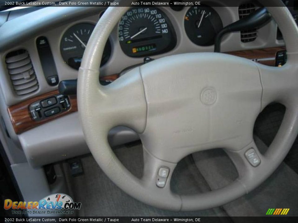 2002 Buick LeSabre Custom Dark Polo Green Metallic / Taupe Photo #10