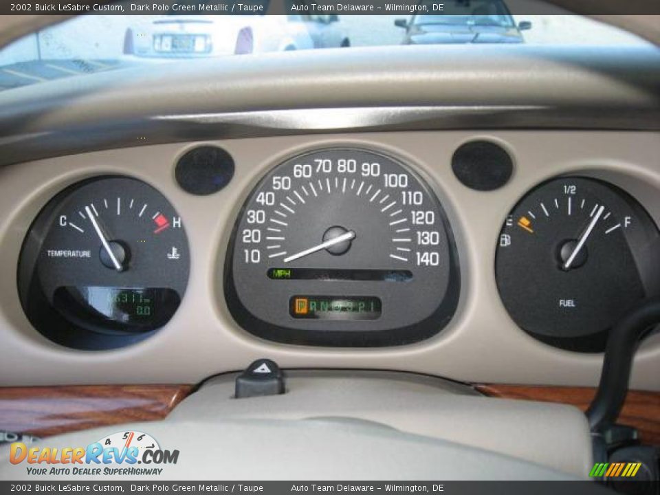 2002 Buick LeSabre Custom Dark Polo Green Metallic / Taupe Photo #12