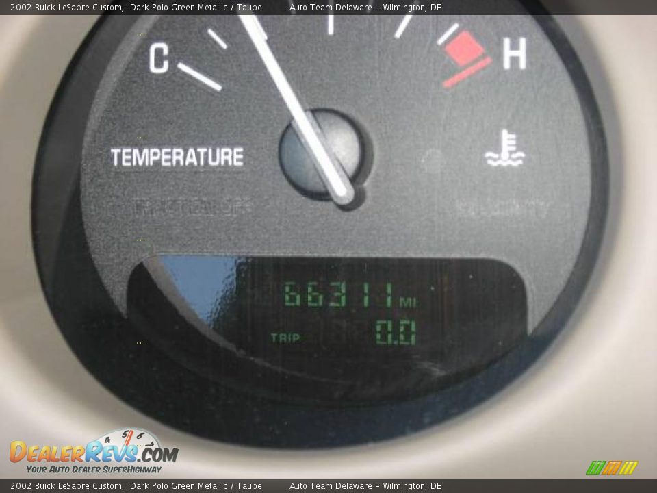 2002 Buick LeSabre Custom Dark Polo Green Metallic / Taupe Photo #13