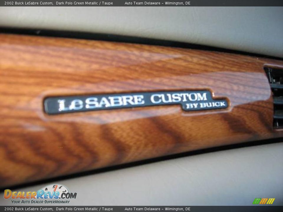 2002 Buick LeSabre Custom Dark Polo Green Metallic / Taupe Photo #16