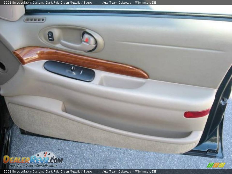 2002 Buick LeSabre Custom Dark Polo Green Metallic / Taupe Photo #24