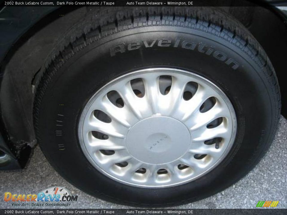2002 Buick LeSabre Custom Dark Polo Green Metallic / Taupe Photo #36
