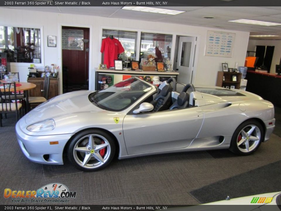 2003 Ferrari 360 Spider F1 Silver Metallic / Black Photo #4