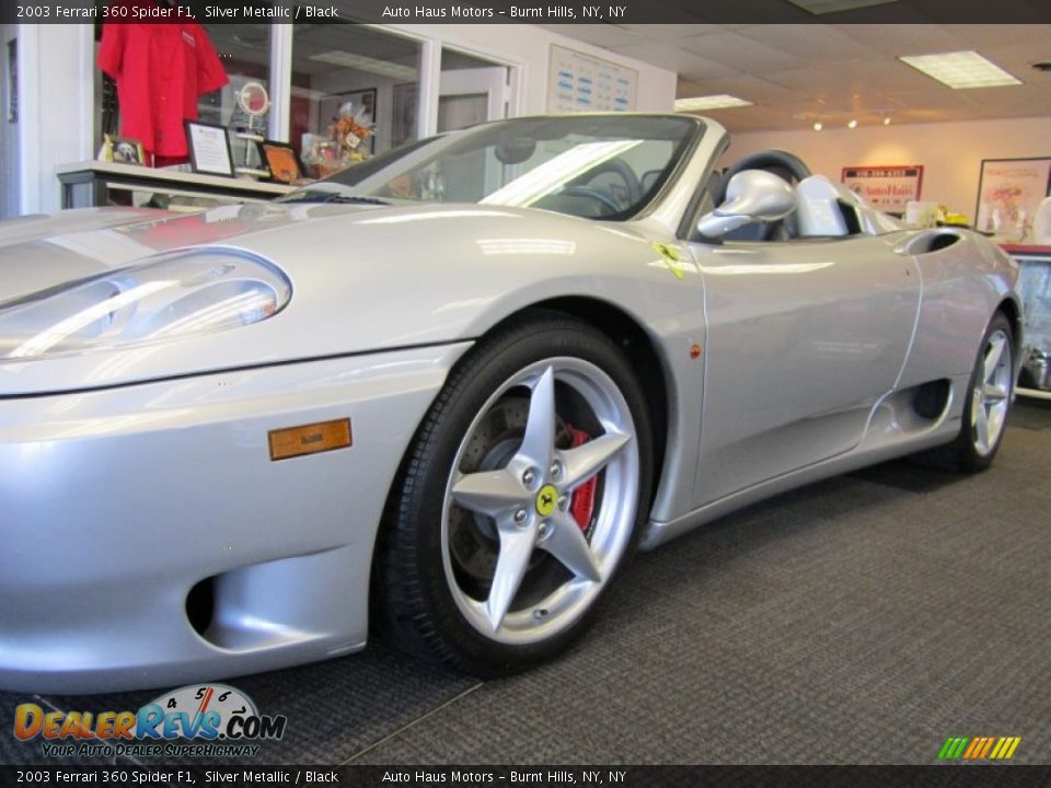 2003 Ferrari 360 Spider F1 Silver Metallic / Black Photo #5