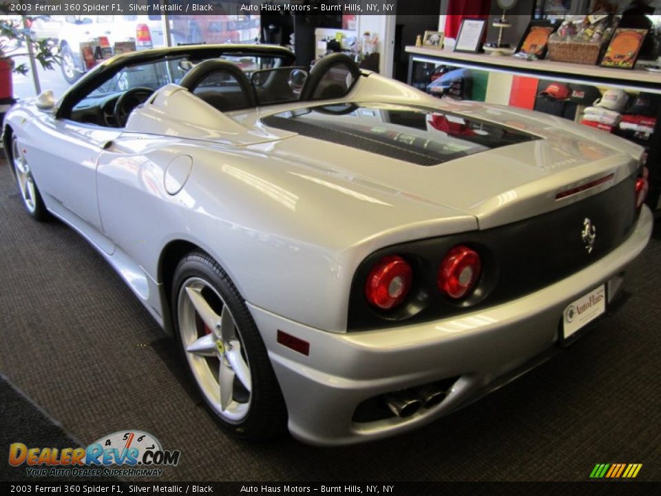 2003 Ferrari 360 Spider F1 Silver Metallic / Black Photo #8