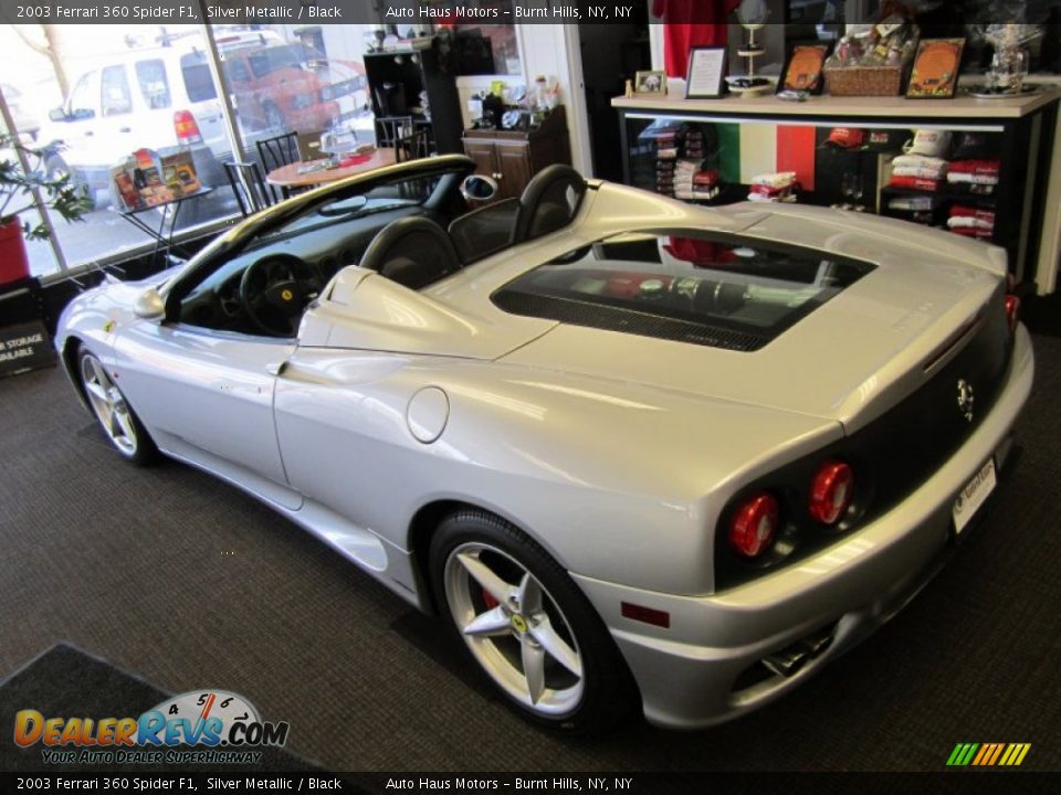 2003 Ferrari 360 Spider F1 Silver Metallic / Black Photo #9