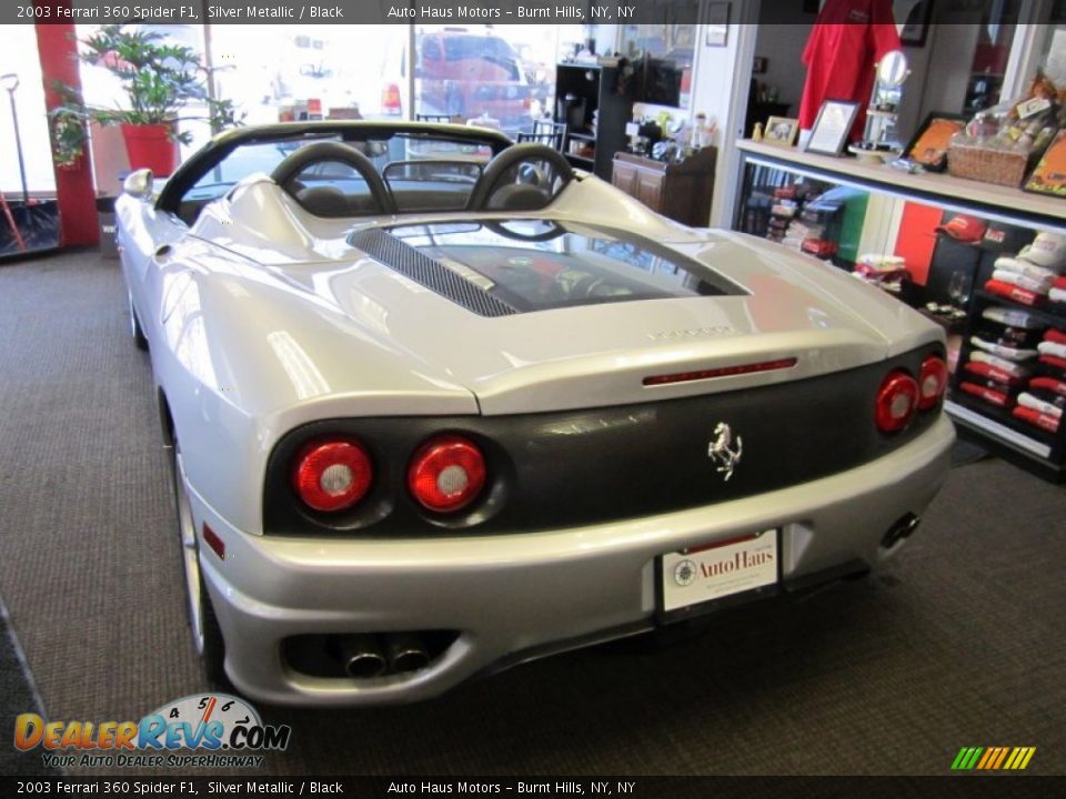 2003 Ferrari 360 Spider F1 Silver Metallic / Black Photo #10