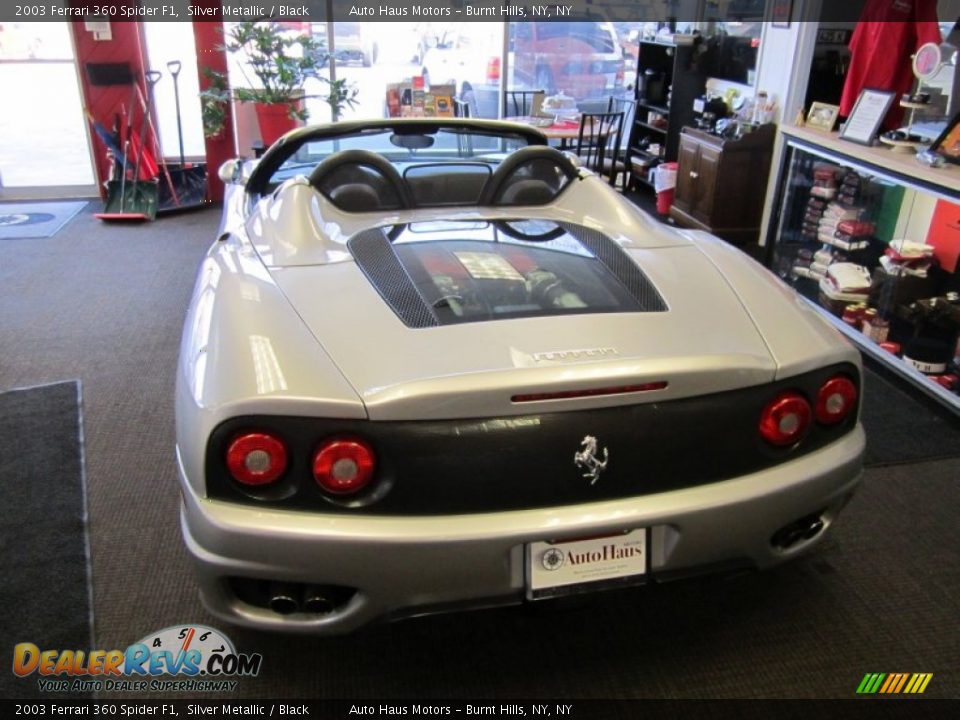 2003 Ferrari 360 Spider F1 Silver Metallic / Black Photo #11