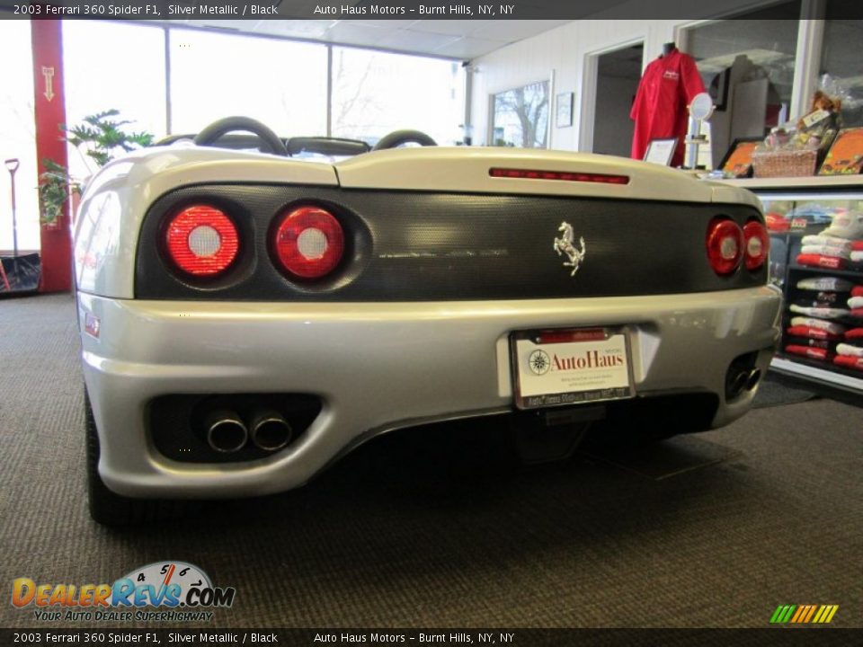 2003 Ferrari 360 Spider F1 Silver Metallic / Black Photo #12