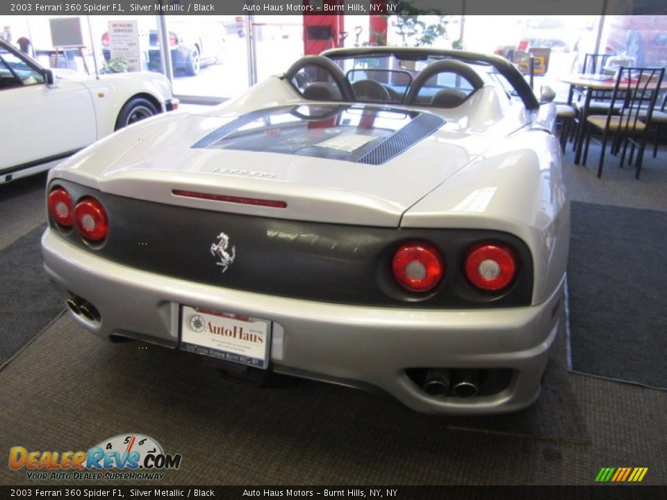 2003 Ferrari 360 Spider F1 Silver Metallic / Black Photo #13