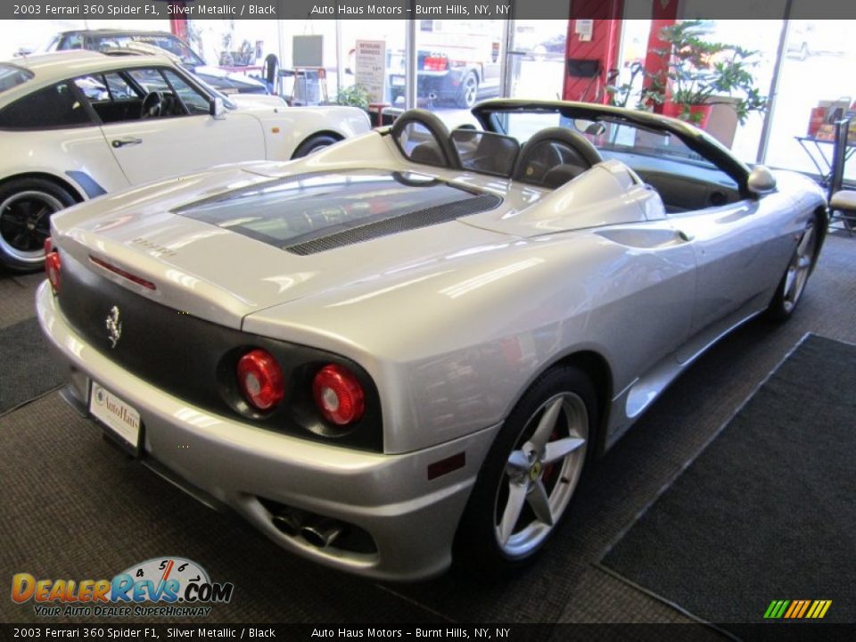 2003 Ferrari 360 Spider F1 Silver Metallic / Black Photo #14