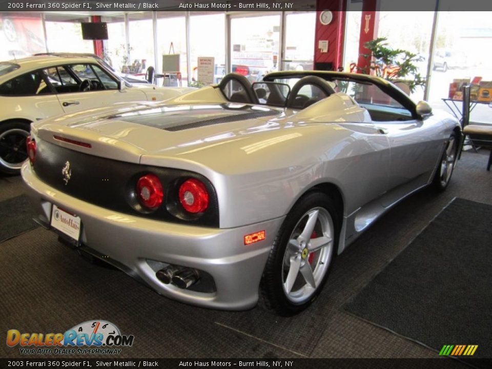 2003 Ferrari 360 Spider F1 Silver Metallic / Black Photo #15