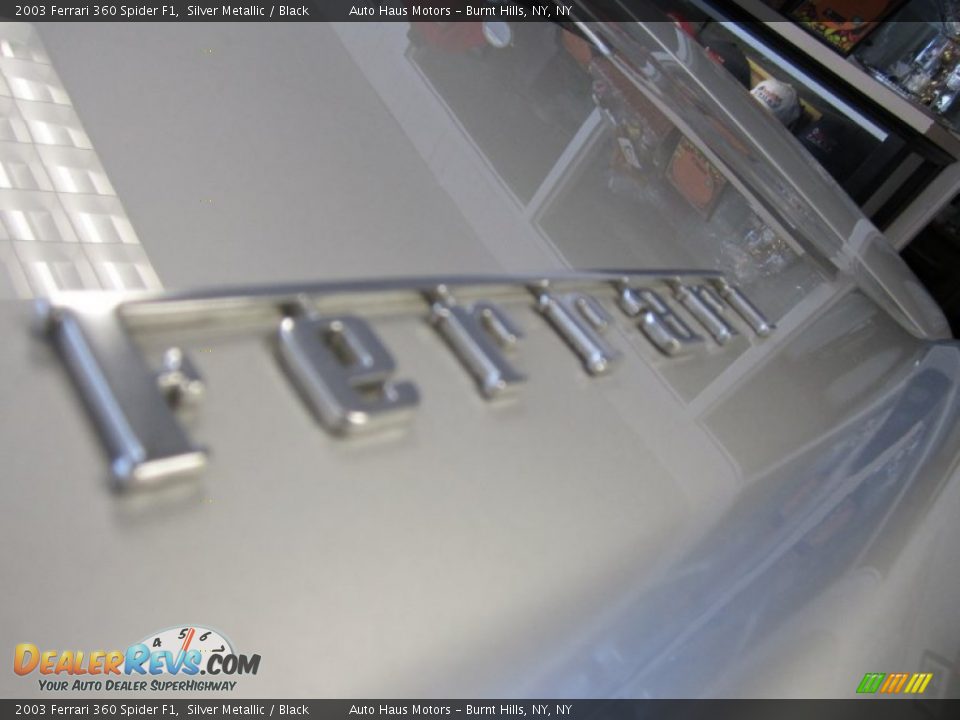 2003 Ferrari 360 Spider F1 Silver Metallic / Black Photo #17