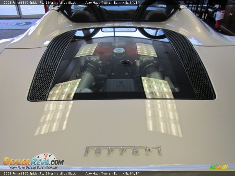 2003 Ferrari 360 Spider F1 Silver Metallic / Black Photo #18